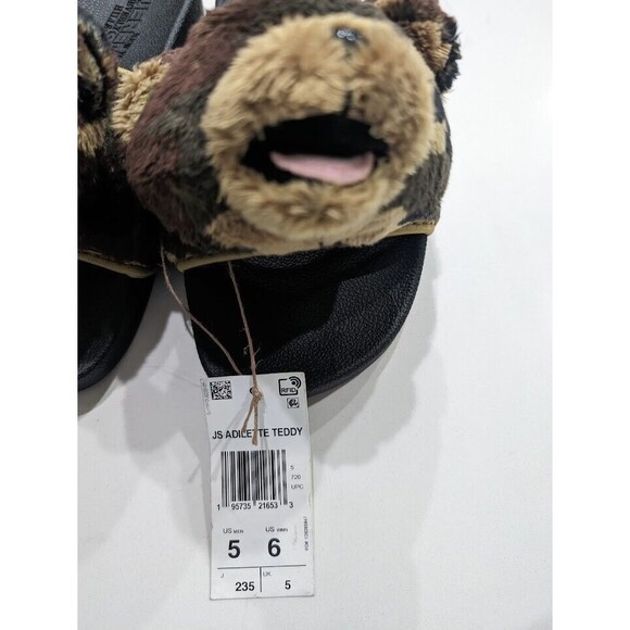 Adidas Jeremy Scott Adilette Teddy Bear Camo Slides H02882 Men's Size 5 NEW - Picture 8 of 8